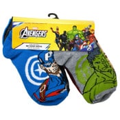 Wholesale - 10pk BOYS AVENGERS ROLL CALL NS SOCKS SIZE 6-8 C/P 60, UPC: 193159395056